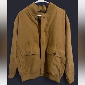 Micros Men's Brown Bomber Jacket